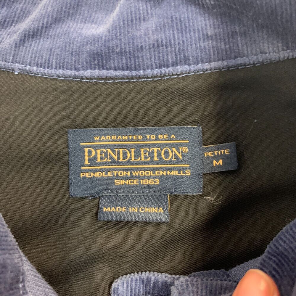 Pendleton Jacket Womens Pm Petite Medium Blue Cor… - image 6